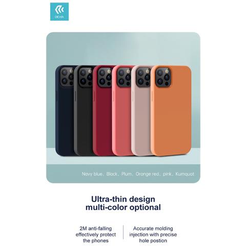 Cover Silicone E Interno Spugna Per Iphone 13 Pro Max Nera - Foto 1
